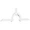Ekena Millwork Ericson Architectural Grade PVC Gable Bracket, 96"W x 28"H x 2"D x 4"F, 7/12 Pitch GBP096X28X0204ERI00 - alternate 1